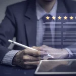 Advisor reviewing results on a tablet
